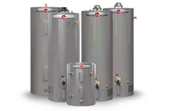 Rheem water heater lineup