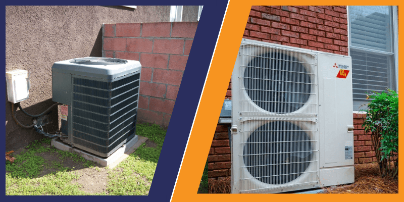 Heat pump versus air conditioner outdoor units comparison